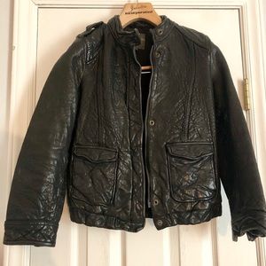 Madewell Moto Leather Jacket Size Small